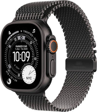 Apple Watch Ultra 3 - Black Titanium Case w Black Titanium Milanese Loop