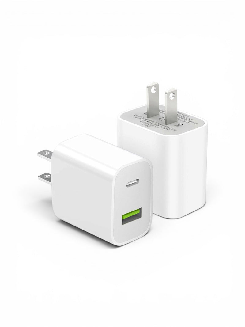 2 Pack USB C Charger Block