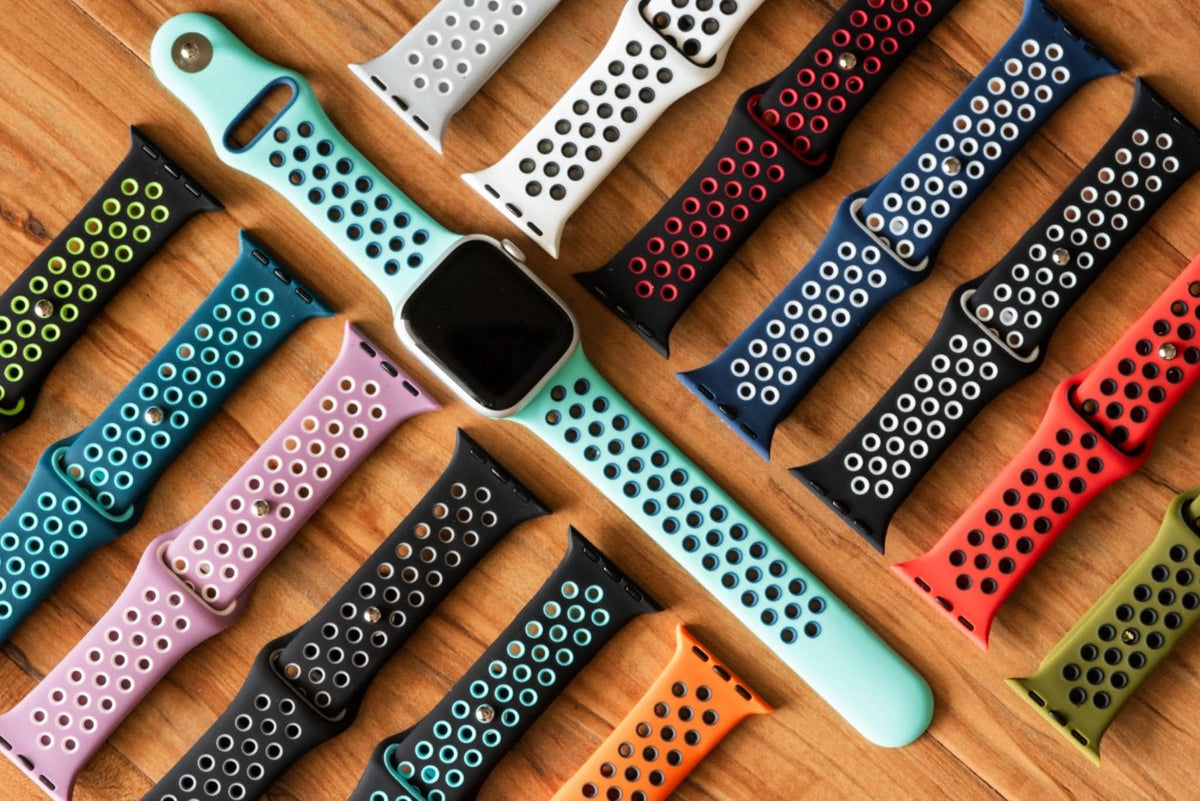 Ocean Blue Silicone Sport Band for Apple Watch